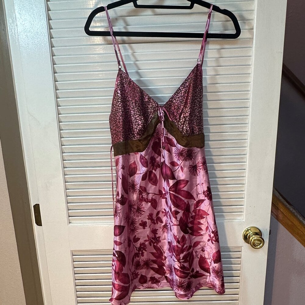 Gilligan & O’Malley Lingerie Teddy / Sleepdress – Cheetah & Floral – Size XL